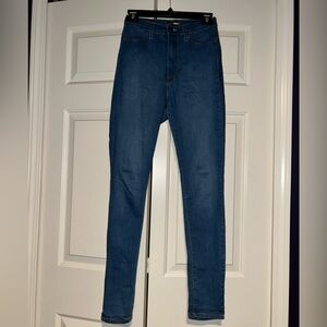 Classic Solid blue Skinny Jeans